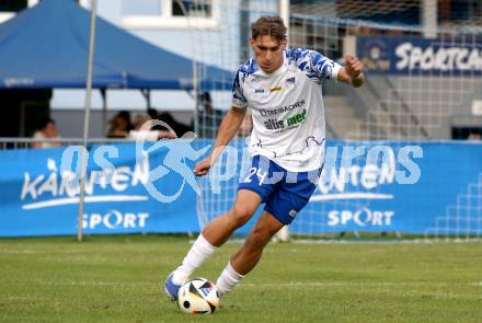 Fussball Regionalliga Mitte.  Treibach gegen Voitsberg.  Erik Kovac (Treibach),   Treibach, am 15.8.2025.
Foto. Kuess
www.qspictures.net
---
pressefotos, pressefotografie, kuess, qs, qspictures, sport, bild, bilder, bilddatenbank