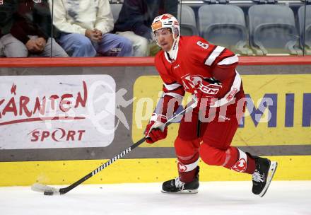 Eishockey Bundesliga. Testspiel. KAC gegen Grizzlys Wolfsburg. Nick Petersen  (KAC).  Klagenfurt, am 20.8.2025.
Foto: Kuess
www.qspictures.net
---
pressefotos, pressefotografie, kuess, qs, qspictures, sport, bild, bilder, bilddatenbank
