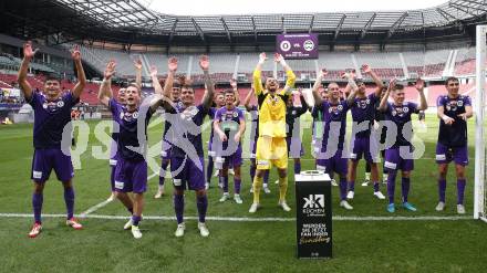 Fussball 2. Liga. SK Austria Klagenfurt gegen SW Bregenz. Jubel  (Klagenfurt). Klagenfurt, 23.8.2025.
Foto: Kuess
www.qspictures.net
---
pressefotos, pressefotografie, kuess, qs, qspictures, sport, bild, bilder, bilddatenbank