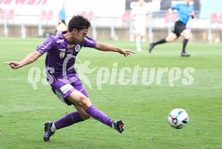 Fussball 2. Liga. SK Austria Klagenfurt gegen SW Bregenz.  Rei Okada (Klagenfurt). Klagenfurt, 23.8.2025.
Foto: Kuess
www.qspictures.net
---
pressefotos, pressefotografie, kuess, qs, qspictures, sport, bild, bilder, bilddatenbank