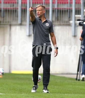 Fussball 2. Liga. SK Austria Klagenfurt gegen SW Bregenz. Trainer Rolf Landerl   (Klagenfurt).  Klagenfurt, 23.8.2025.
Foto: Kuess
www.qspictures.net
---
pressefotos, pressefotografie, kuess, qs, qspictures, sport, bild, bilder, bilddatenbank