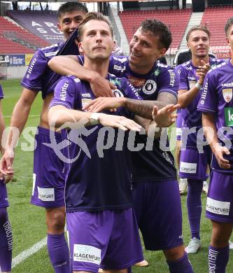 Fussball 2. Liga. SK Austria Klagenfurt gegen SW Bregenz. Marc Andre Schmerboeck, Marco Gantschnig    (Klagenfurt).  Klagenfurt, 23.8.2025.
Foto: Kuess
www.qspictures.net
---
pressefotos, pressefotografie, kuess, qs, qspictures, sport, bild, bilder, bilddatenbank