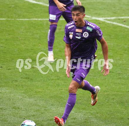 Fussball 2. Liga. SK Austria Klagenfurt gegen SW Bregenz. Aiden Liu  (Klagenfurt). Klagenfurt, 23.8.2025.
Foto: Kuess
www.qspictures.net
---
pressefotos, pressefotografie, kuess, qs, qspictures, sport, bild, bilder, bilddatenbank