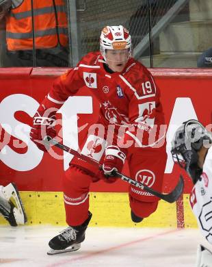 Eishockey Champions Hockey League. CHL. KAC gegen Sparta Prague.  David Waschnig  (KAC). Klagenfurt, am 28.8.2025.
Foto: Kuess
www.qspictures.net
---
pressefotos, pressefotografie, kuess, qs, qspictures, sport, bild, bilder, bilddatenbank