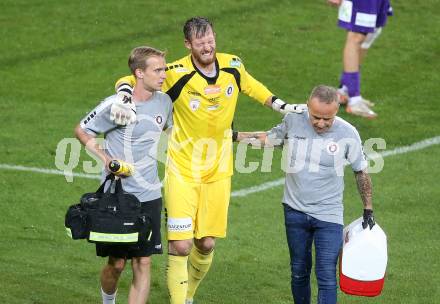 Fussball 2. Liga. SK Austria Klagenfurt gegen Admira Wacker. Leon Finn, Manuel Kuttin, Gerhard Stingl  (Klagenfurt),   (Admira). Klagenfurt, 29.8.2025.
Foto: Kuess
www.qspictures.net
---
pressefotos, pressefotografie, kuess, qs, qspictures, sport, bild, bilder, bilddatenbank