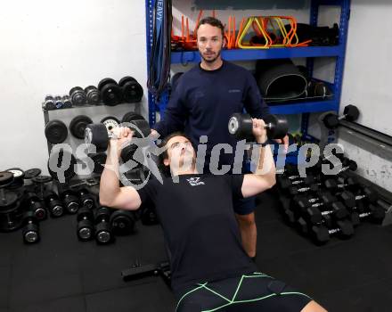 Eishockey ICE Bundesliga. Adam Helewka, Co-Trainer Marco Pewal (VSV). Villach, am 28.8.2025.
Foto: Kuess
www.qspictures.net
---
pressefotos, pressefotografie, kuess, qs, qspictures, sport, bild, bilder, bilddatenbank