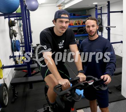 Eishockey ICE Bundesliga. Adam Helewka, Co-Trainer Marco Pewal (VSV). Villach, am 28.8.2025.
Foto: Kuess
www.qspictures.net
---
pressefotos, pressefotografie, kuess, qs, qspictures, sport, bild, bilder, bilddatenbank