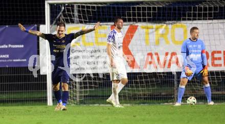 Fussball Regionalliga. Velden gegen Treibach. Torjubel Tom Zurga  (Velden),   Velden, am 12.9.2025.
Foto: Kuess
www.qspictures.net
---
pressefotos, pressefotografie, kuess, qs, qspictures, sport, bild, bilder, bilddatenbank
