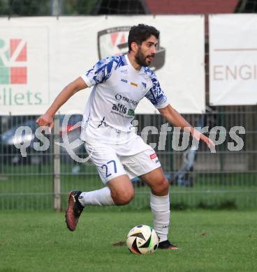 Fussball Regionalliga. Velden gegen Treibach.   Michael Novak  (Treibach). Velden, am 12.9.2025.
Foto: Kuess
www.qspictures.net
---
pressefotos, pressefotografie, kuess, qs, qspictures, sport, bild, bilder, bilddatenbank