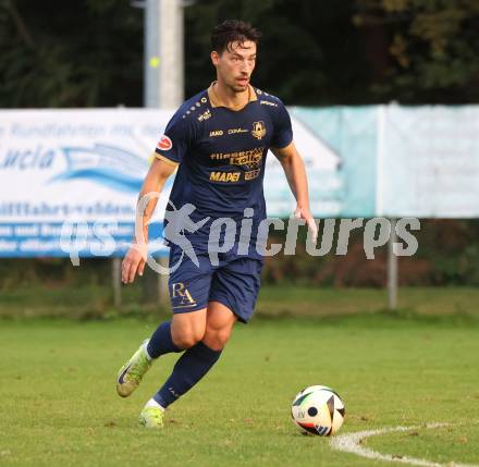 Fussball Regionalliga. Velden gegen Treibach. Luka Caculovic  (Velden). Velden, am 12.9.2025.
Foto: Kuess
www.qspictures.net
---
pressefotos, pressefotografie, kuess, qs, qspictures, sport, bild, bilder, bilddatenbank