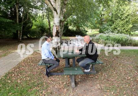 Fussball Regionalliga. Velden gegen Treibach. Vorschaufotos.  Trainer Karl Schweighofer (Treibach) Klagenfurt, am 9.9.2025.
Foto: Kuess
www.qspictures.net
---
pressefotos, pressefotografie, kuess, qs, qspictures, sport, bild, bilder, bilddatenbank