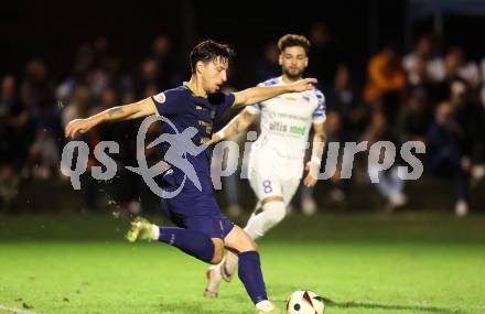 Fussball Regionalliga. Velden gegen Treibach. Luka Caculovic  (Velden). Velden, am 12.9.2025.
Foto: Kuess
www.qspictures.net
---
pressefotos, pressefotografie, kuess, qs, qspictures, sport, bild, bilder, bilddatenbank