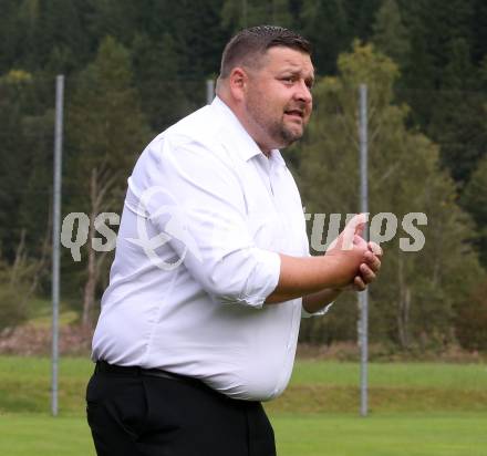Fussball 1. Klasse Mitte. Bad Kleinkirchheim gegen Rosegg.  Trainer Markus Mikula   (Rosegg). Bad Kleinkirchheim, am 13.9.2025.
Foto: Kuess
www.qspictures.net
---
pressefotos, pressefotografie, kuess, qs, qspictures, sport, bild, bilder, bilddatenbank