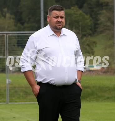 Fussball 1. Klasse Mitte. Bad Kleinkirchheim gegen Rosegg.  Trainer Markus Mikula  (Rosegg). Bad Kleinkirchheim, am 13.9.2025.
Foto: Kuess
www.qspictures.net
---
pressefotos, pressefotografie, kuess, qs, qspictures, sport, bild, bilder, bilddatenbank