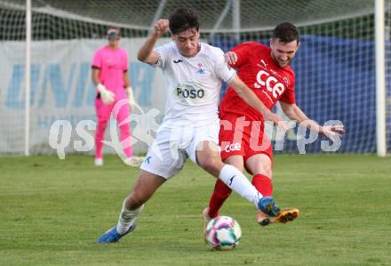 Fussball KÃ¤rntner Liga. SAK gegen St. Veit.   Jakob Elija Sturm (SAK),  Julian Brandstaetter (St.Veit). Klagenfurt, am 19.9.2025.
Foto: Kuess
www.qspictures.net
---
pressefotos, pressefotografie, kuess, qs, qspictures, sport, bild, bilder, bilddatenbank