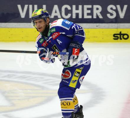 Eishockey Bundesliga. VSV gegen HC Pustertal. John Hughes  (VSV) Villach, am 21.9..2025.
Foto: Kuess
www.qspictures.net
---
pressefotos, pressefotografie, kuess, qs, qspictures, sport, bild, bilder, bilddatenbank