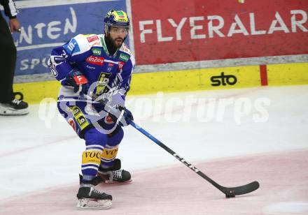 Eishockey Bundesliga. VSV gegen HC Pustertal. Steven Strong   (VSV). Villach, am 21.9..2025.
Foto: Kuess
www.qspictures.net
---
pressefotos, pressefotografie, kuess, qs, qspictures, sport, bild, bilder, bilddatenbank