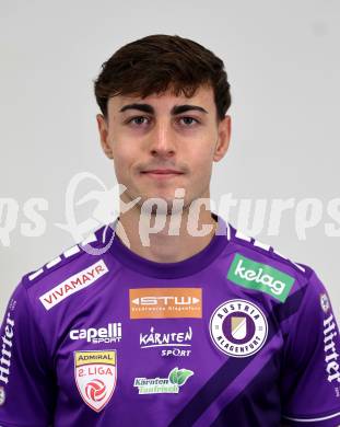 Fussball 2. Liga. Mannschaftsfototermin SK Austria Klagenfurt. Elias Jandrisevits.   Klagenfurt, 25.9.2025.
Foto: Kuess
www.qspictures.net
---
pressefotos, pressefotografie, kuess, qs, qspictures, sport, bild, bilder, bilddatenbank