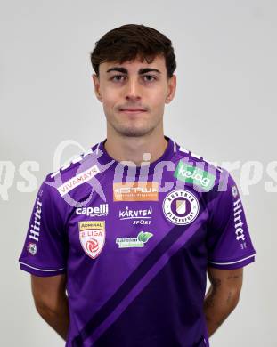Fussball 2. Liga. Mannschaftsfototermin SK Austria Klagenfurt. Elias Jandrisevits.   Klagenfurt, 25.9.2025.
Foto: Kuess
www.qspictures.net
---
pressefotos, pressefotografie, kuess, qs, qspictures, sport, bild, bilder, bilddatenbank