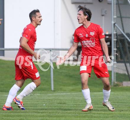 Fussball KÃ¤rntner Liga. Grafenstein gegen KAC.   Torjubel Maximilian Walter Grochar  (KAC). Klagenfurt, am 27.9.2025.
Foto: Kuess
www.qspictures.net
---
pressefotos, pressefotografie, kuess, qs, qspictures, sport, bild, bilder, bilddatenbank