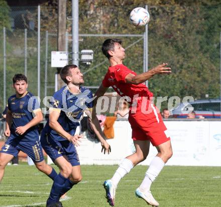 Fussball KÃ¤rntner Liga. Grafenstein gegen KAC. Manuel Rabitsch  (Grafenstein),  Mihret Topcagic (KAC). Klagenfurt, am 27.9.2025.
Foto: Kuess
www.qspictures.net
---
pressefotos, pressefotografie, kuess, qs, qspictures, sport, bild, bilder, bilddatenbank