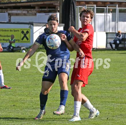 Fussball KÃ¤rntner Liga. Grafenstein gegen KAC.  Nico Benito Holzer (Grafenstein), Noa Mosser  (KAC). Klagenfurt, am 27.9.2025.
Foto: Kuess
www.qspictures.net
---
pressefotos, pressefotografie, kuess, qs, qspictures, sport, bild, bilder, bilddatenbank