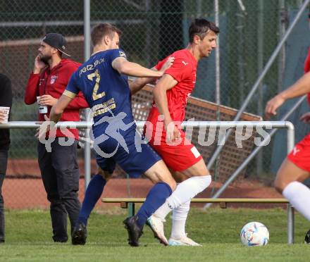 Fussball KÃ¤rntner Liga. Grafenstein gegen KAC.  Manuel Rabitsch (Grafenstein),  Mihret Topcagic (KAC). Klagenfurt, am 27.9.2025.
Foto: Kuess
www.qspictures.net
---
pressefotos, pressefotografie, kuess, qs, qspictures, sport, bild, bilder, bilddatenbank