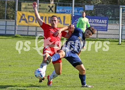 Fussball KÃ¤rntner Liga. Grafenstein gegen KAC. Nico Benito Holzer  (Grafenstein),  Manuel Wallner (KAC). Klagenfurt, am 27.9.2025.
Foto: Kuess
www.qspictures.net
---
pressefotos, pressefotografie, kuess, qs, qspictures, sport, bild, bilder, bilddatenbank