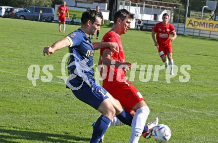 Fussball KÃ¤rntner Liga. Grafenstein gegen KAC. Marco Mueller  (Grafenstein),  Mihret Topcagic (KAC). Klagenfurt, am 27.9.2025.
Foto: Kuess
www.qspictures.net
---
pressefotos, pressefotografie, kuess, qs, qspictures, sport, bild, bilder, bilddatenbank