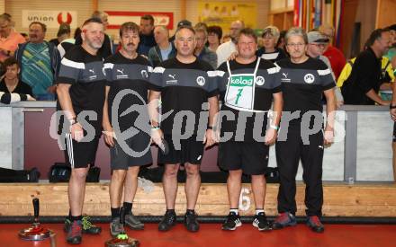 Stocksport. Champions League.  Horst Stranig, Johann Reischenboeck, Andreas Spendier, Guenther Stranig, Siegfried Stranig (EV Rottendorf).  Klagenfurt, 27.9.2025.
Foto: Kuess
www.qspictures.net
---
pressefotos, pressefotografie, kuess, qs, qspictures, sport, bild, bilder, bilddatenbank