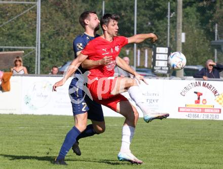 Fussball KÃ¤rntner Liga. Grafenstein gegen KAC.  Manuel Rabitsch (Grafenstein),  Mihret Topcagic (KAC). Klagenfurt, am 27.9.2025.
Foto: Kuess
www.qspictures.net
---
pressefotos, pressefotografie, kuess, qs, qspictures, sport, bild, bilder, bilddatenbank