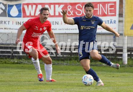Fussball KÃ¤rntner Liga. Grafenstein gegen KAC.  Nico Benito Holzer (Grafenstein),  Manuel Wallner (KAC). Klagenfurt, am 27.9.2025.
Foto: Kuess
www.qspictures.net
---
pressefotos, pressefotografie, kuess, qs, qspictures, sport, bild, bilder, bilddatenbank