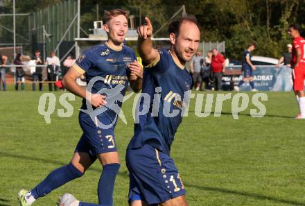 Fussball Kaerntner Liga. Grafenstein gegen KAC.  Torjubel Bernhard Walzl (Grafenstein),    Klagenfurt, am 27.9.2025.
Foto: Kuess
www.qspictures.net
---
pressefotos, pressefotografie, kuess, qs, qspictures, sport, bild, bilder, bilddatenbank