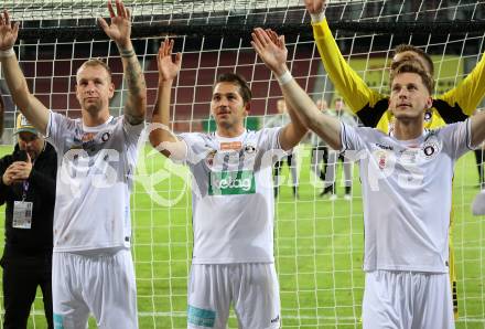 Fussball 2. Liga. SK Austria Klagenfurt gegen FC Hertha Wels. Florian Jaritz, Leo Vielgut, Marc Andre Schmerboeck  (Klagenfurt).  Klagenfurt, 26.9.2025.
Foto: Kuess
www.qspictures.net
---
pressefotos, pressefotografie, kuess, qs, qspictures, sport, bild, bilder, bilddatenbank