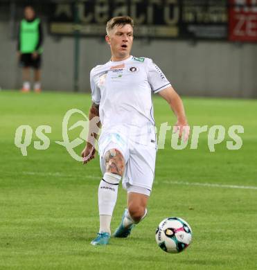 Fussball 2. Liga. SK Austria Klagenfurt gegen FC Hertha Wels. Nik Marinsek  (Klagenfurt)  Klagenfurt, 26.9.2025.
Foto: Kuess
www.qspictures.net
---
pressefotos, pressefotografie, kuess, qs, qspictures, sport, bild, bilder, bilddatenbank