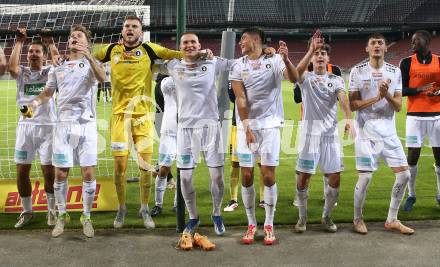 Fussball 2. Liga. SK Austria Klagenfurt gegen FC Hertha Wels.Marc Andre Schmerboeck, Adnan Kanuric, Bartol Barisic, Aidan Liu, Elias Jandrisevits, Marcel Krnjic,   (Klagenfurt).  Klagenfurt, 26.9.2025.
Foto: Kuess
www.qspictures.net
---
pressefotos, pressefotografie, kuess, qs, qspictures, sport, bild, bilder, bilddatenbank