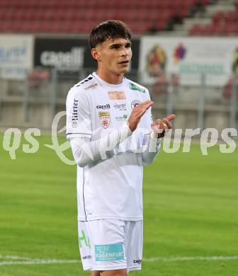 Fussball 2. Liga. SK Austria Klagenfurt gegen FC Hertha Wels. Armin Karic  (Klagenfurt).  Klagenfurt, 26.9.2025.
Foto: Kuess
www.qspictures.net
---
pressefotos, pressefotografie, kuess, qs, qspictures, sport, bild, bilder, bilddatenbank