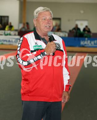 Stocksport. Champions League.  Herbert Brugger (Praesident Kaerntner Stocksportverband)  Klagenfurt, 27.9.2025.
Foto: Kuess
www.qspictures.net
---
pressefotos, pressefotografie, kuess, qs, qspictures, sport, bild, bilder, bilddatenbank