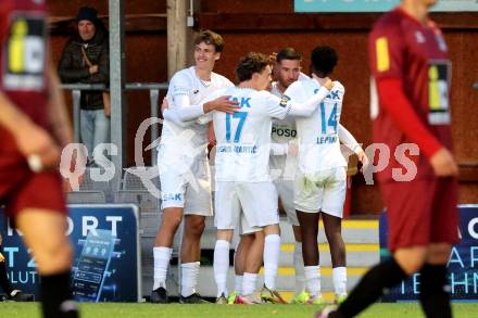 Fussball KÃ¤rntner Liga. SAK gegen Spittal.  Torjubel Hrvoje Jakovljevic (SAK),  Klagenfurt, am 3.10.2025.
Foto: Kuess
www.qspictures.net
---
pressefotos, pressefotografie, kuess, qs, qspictures, sport, bild, bilder, bilddatenbank