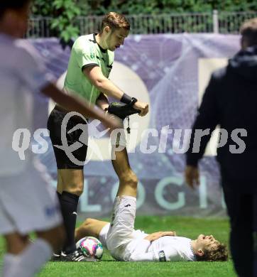 Fussball KÃ¤rntner Liga. SAK gegen Spittal.  Schiedsrichter. Luka Jerin (SAK),   Klagenfurt, am 3.10.2025.
Foto: Kuess
www.qspictures.net
---
pressefotos, pressefotografie, kuess, qs, qspictures, sport, bild, bilder, bilddatenbank