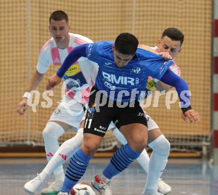 Futsal. Oesterreichische Futsal Liga. 1. OEFB Futsal Liga. . Carinthia Flamengo Futsal Club gegen FC Diamant Linz. Enes Brdjanovic   (Carinthia Flamengo Futsal Club),  Faruk Brkanic  (Linz).  Klagenfurt, 5.10..2025.
Foto: Kuess
www.qspictures.net
---
pressefotos, pressefotografie, kuess, qs, qspictures, sport, bild, bilder, bilddatenbank