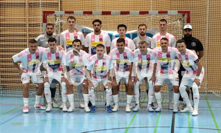 Futsal. Oesterreichische Futsal Liga. 1. OEFB Futsal Liga. . Carinthia Flamengo Futsal Club gegen FC Diamant Linz.  Mannschaftsfoto (Carinthia Flamengo Futsal Club),   Klagenfurt, 5.10..2025.
Foto: Kuess
www.qspictures.net
---
pressefotos, pressefotografie, kuess, qs, qspictures, sport, bild, bilder, bilddatenbank
