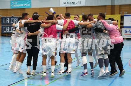 Futsal. Oesterreichische Futsal Liga. 1. OEFB Futsal Liga. . Carinthia Flamengo Futsal Club gegen FC Diamant Linz.  Jubel  (Carinthia Flamengo Futsal Club).  Klagenfurt, 5.10..2025.
Foto: Kuess
www.qspictures.net
---
pressefotos, pressefotografie, kuess, qs, qspictures, sport, bild, bilder, bilddatenbank