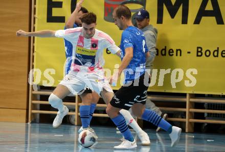 Futsal. Oesterreichische Futsal Liga. 1. OEFB Futsal Liga. . Carinthia Flamengo Futsal Club gegen FC Diamant Linz. Faris Buljubasic   (Carinthia Flamengo Futsal Club), Davor Arnautovic   (Linz).  Klagenfurt, 5.10..2025.
Foto: Kuess
www.qspictures.net
---
pressefotos, pressefotografie, kuess, qs, qspictures, sport, bild, bilder, bilddatenbank