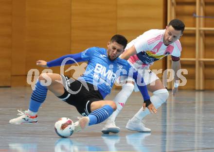Futsal. Oesterreichische Futsal Liga. 1. OEFB Futsal Liga. . Carinthia Flamengo Futsal Club gegen FC Diamant Linz. Enes Brdjanovic  (Carinthia Flamengo Futsal Club), Faruk Brkanic  (Linz).  Klagenfurt, 5.10..2025.
Foto: Kuess
www.qspictures.net
---
pressefotos, pressefotografie, kuess, qs, qspictures, sport, bild, bilder, bilddatenbank