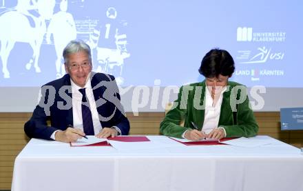 Spitzensport und Studium. LH Peter Kaiser, Doris Hattenberger. Klagenfurt, am 8.10.2025.
Foto: Kuess
---
pressefotos, pressefotografie, kuess, qs, qspictures, sport, bild, bilder, bilddatenbank