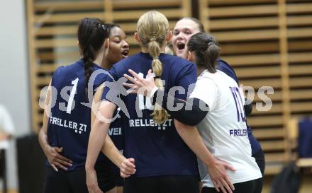 Volleyball Bundesliga. WVL. Women Volleyball League.  ATSC Wildcats gegen  Graz. Jubel  (Wildcats). Klagenfurt, am 11.10.2025.
Foto: Kuess
www.qspictures.net
---
pressefotos, pressefotografie, kuess, qs, qspictures, sport, bild, bilder, bilddatenbank