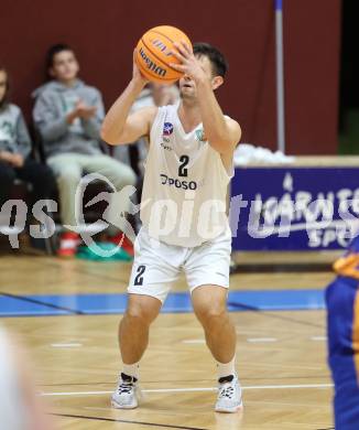 Basketball 2. Liga 2025/2026. Grunddurchgang 2. Runde.  KOS Celovec gegen BBU Salzburg. Jure Bavdek   (KOS). Klagenfurt, am 11.10.2025.
Foto: Kuess
---
pressefotos, pressefotografie, kuess, qs, qspictures, sport, bild, bilder, bilddatenbank