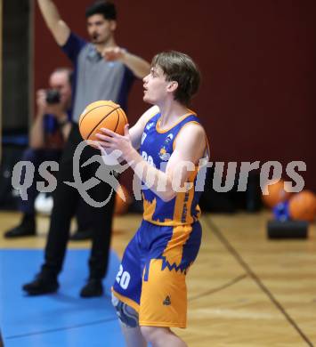 Basketball 2. Liga 2025/2026. Grunddurchgang 2. Runde.  KOS Celovec gegen BBU Salzburg.  Alex Donath  (Salzburg). Klagenfurt, am 11.10.2025.
Foto: Kuess
---
pressefotos, pressefotografie, kuess, qs, qspictures, sport, bild, bilder, bilddatenbank