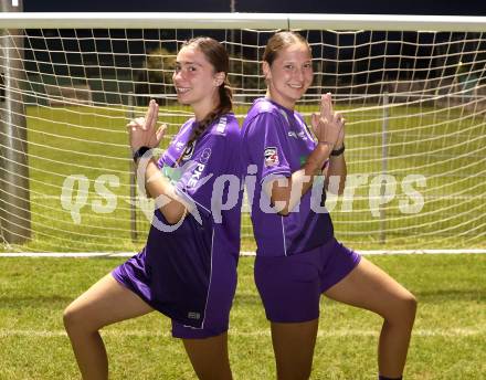 Fussball 2. Frauen Bundesliga. SG SK Austria Klagenfurt. Noel Marie Blain,  Magdalena Moser.   Klagenfurt, 30.9.2025.
Foto: Kuess
www.qspictures.net
---
pressefotos, pressefotografie, kuess, qs, qspictures, sport, bild, bilder, bilddatenbank